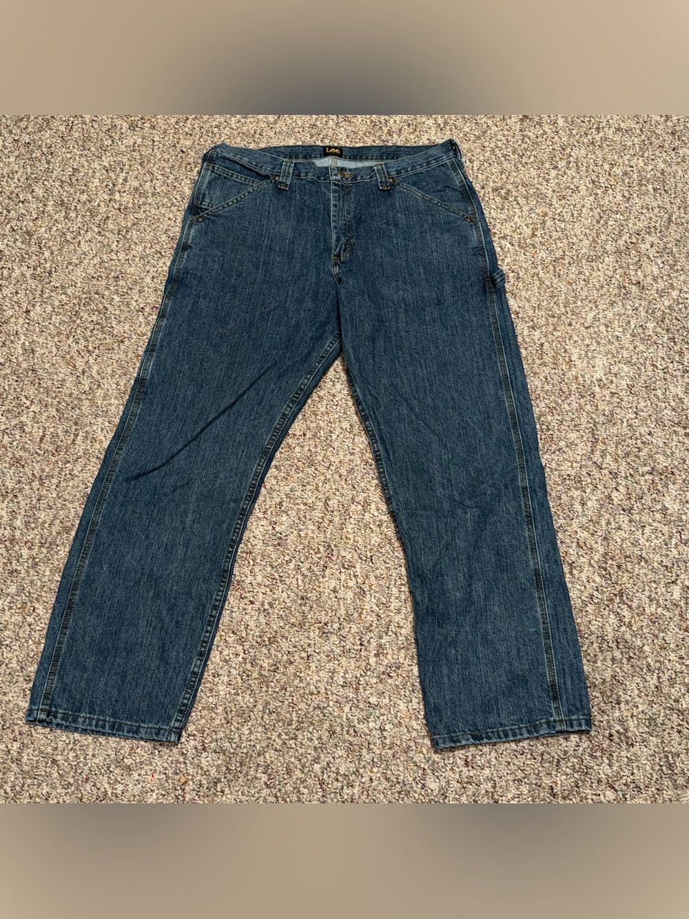 Lee Men's‎ size 36 jeans carpenter jeans Indigo Blue Relaxed Jeans